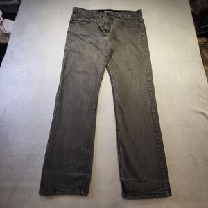 MB Marc Buchanan Mens 36x32 Black Straight Leg Denim Hip Hop Skater Baggy Jeans